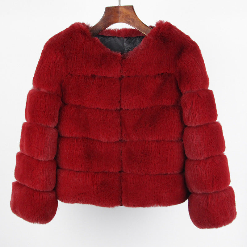 Women's Fox Faux Fur Coat