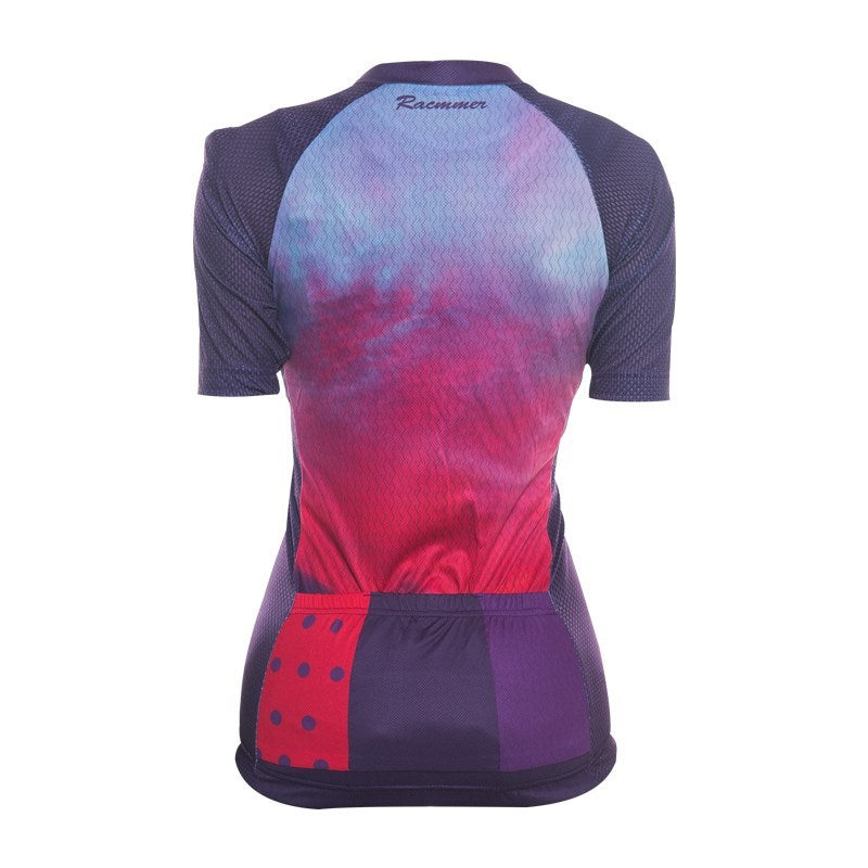 Ropa de ciclismo para mujer con estampado colorido de bicicleta 