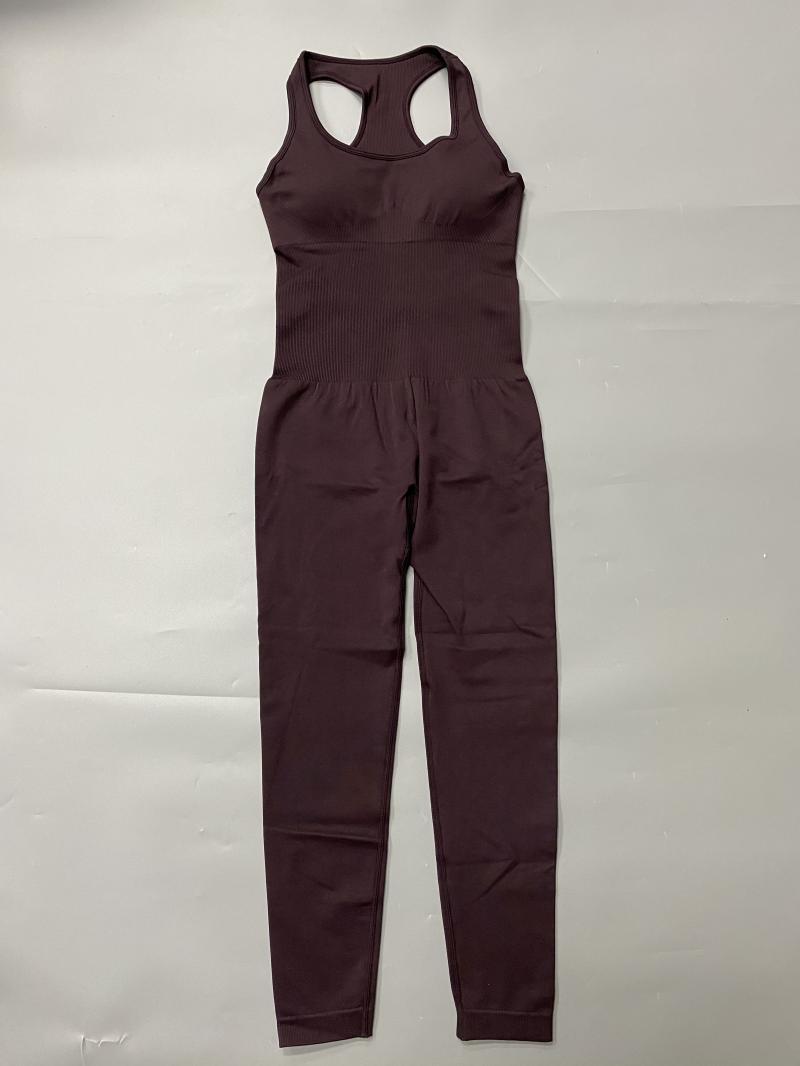 Einteiliges Yoga-Set mit Jumpsuit-Hose für Damen