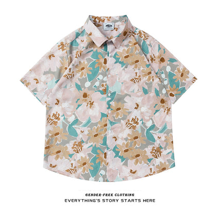 Camisa de flores tropicales