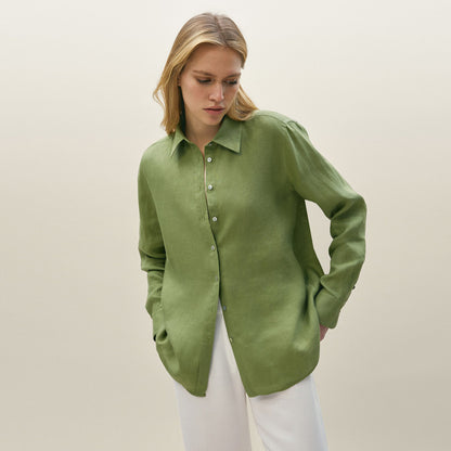 Women's European And American Plain Ladies Casual Shirt