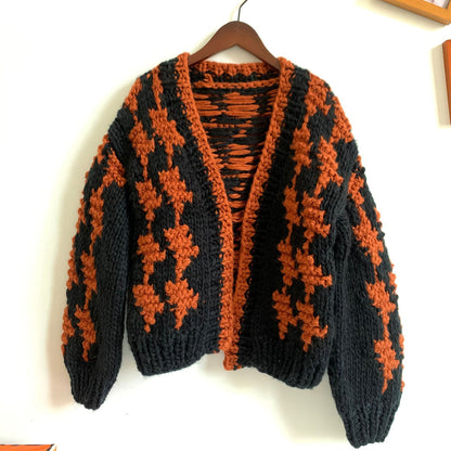 Herbst und Winter Retro Lazy Dicker Pullover Cardigan