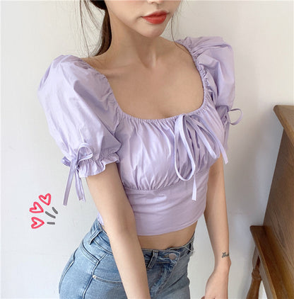 Bluse mit Puffärmeln, Damen-Design, Nischen-Kaltbluse