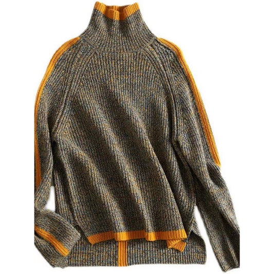 Women's Turtleneck Sweater Thick Retro Autumn Winter