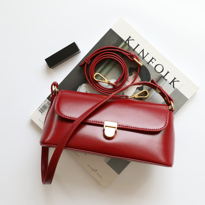 Fashion Baguette Retro Leather Armpit Bag Shoulder