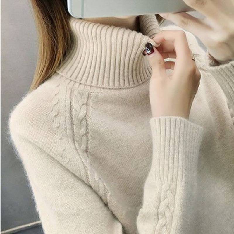 Women's Idle Style Turtleneck Sweater