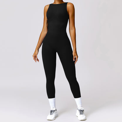 Tight Back Yoga Jumpsuit Sports Fitness Hollow Hip Lifting Yoga Jumpsuit Women