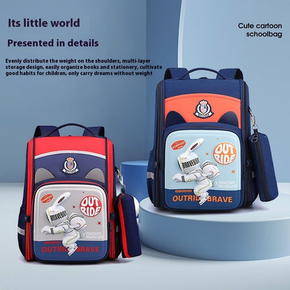 Mochila ligera con estampado de dibujos animados en 3D para niños