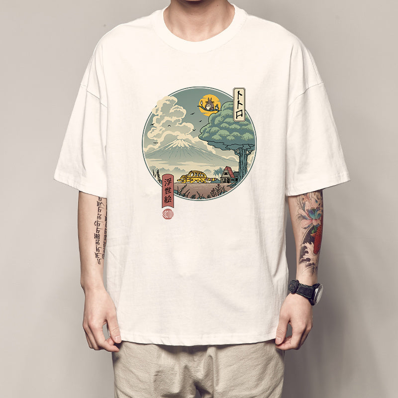 Cotton Kanagawa Surfing T-shirt