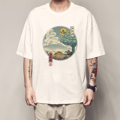 Cotton Kanagawa Surfing T-shirt