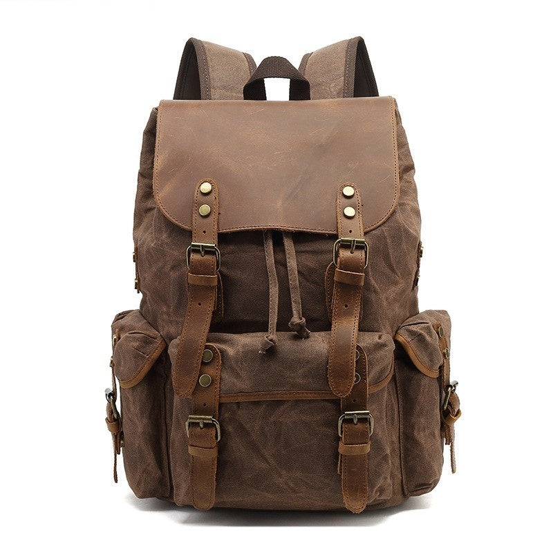 Wear-resistant Canvas Backpack Retro Men And Women