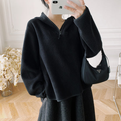 Thin Hoodie Loose Long Sleeve Sports Fleece