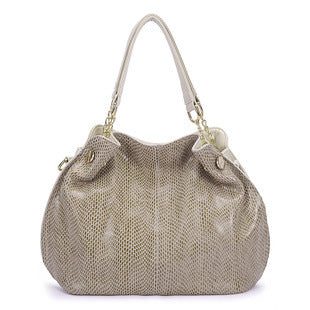 European And American Fashion Large-capacity Snake Print Shoulder Handbag