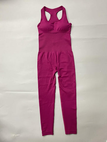 Einteiliges Yoga-Set mit Jumpsuit-Hose für Damen