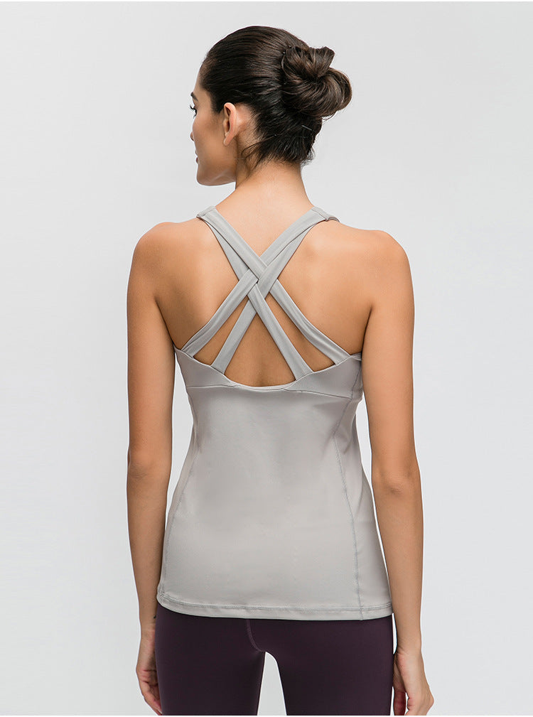 U-neck yoga vest