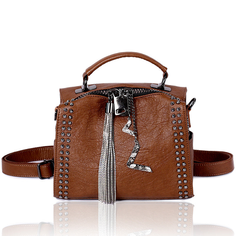 Women's Simple Leather Messenger Shoulder Bag