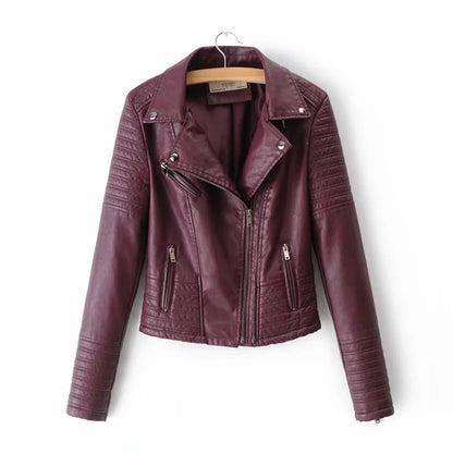 Women's leather motorcycle leather