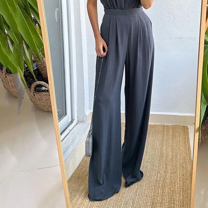 Women's Jumpsuit Autumn Fashion Casual Solid Color