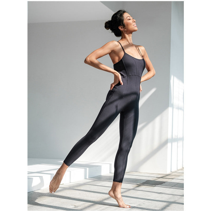 Yoga-Overall für Damen, Sportanzug, für Damen, Fitnessstudio, Fitness, Kleidung, eng anliegend, atmungsaktiv, Sportbekleidung, Yoga-Set