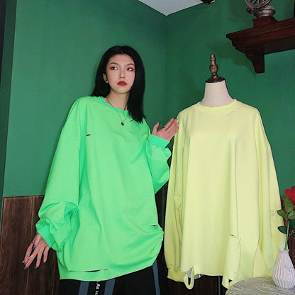 Top verde fluorescente