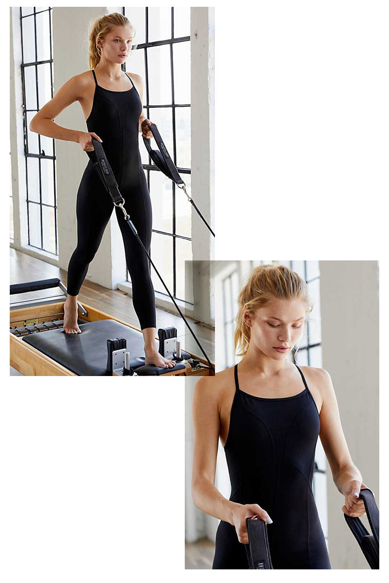 Yoga-Overall für Damen, Sportanzug, für Damen, Fitnessstudio, Fitness, Kleidung, eng anliegend, atmungsaktiv, Sportbekleidung, Yoga-Set