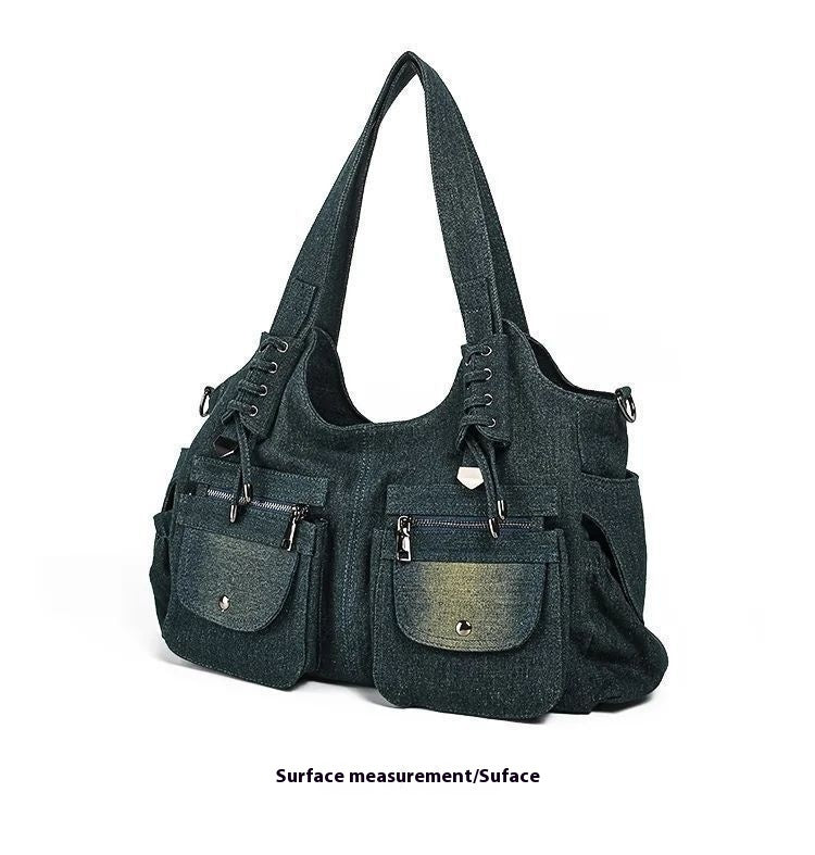 Denim Schulter Vintage Casual All-matching Schulter Messenger Tasche