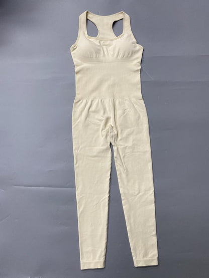 Einteiliges Yoga-Set mit Jumpsuit-Hose für Damen