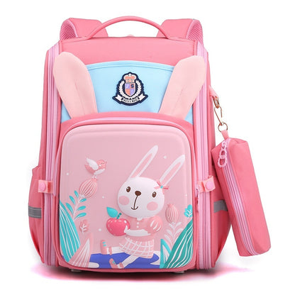 Mochila ligera con estampado de dibujos animados en 3D para niños