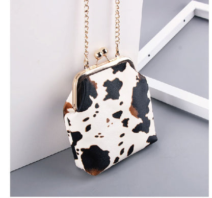 Cute Cow Clip Bag Versatile Cross One Shoulder