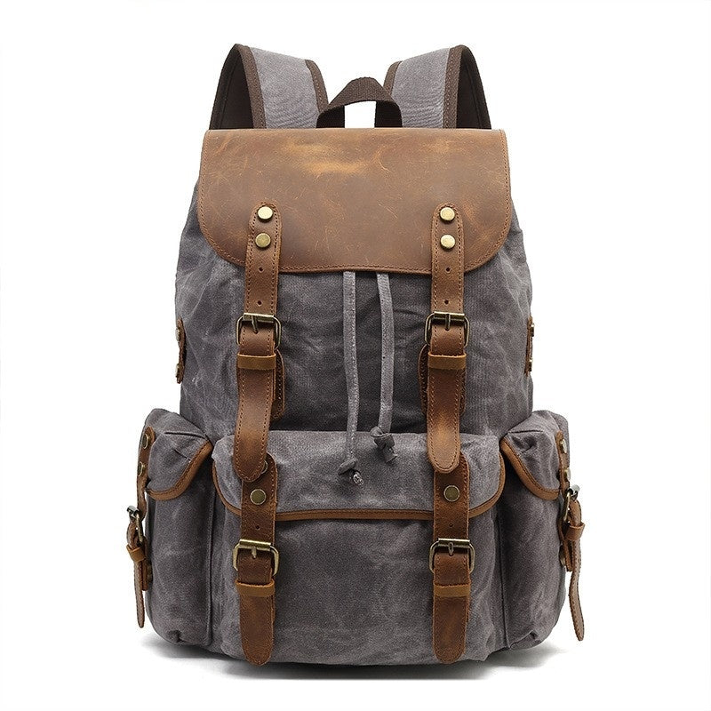 Wear-resistant Canvas Backpack Retro Men And Women