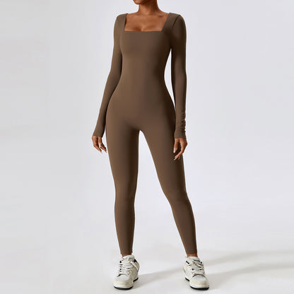 Tight Long Sleeve Yoga Wear Women's Fitness Exercise