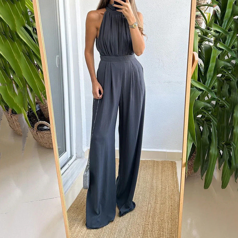 Women's Jumpsuit Autumn Fashion Casual Solid Color