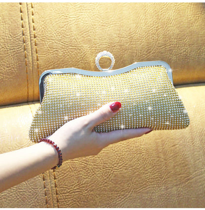 Fashion Clutch With Ring Dinner Bag  Diamond