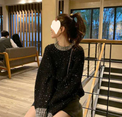 Thread Loose Outer Wear Idle Style Sweater