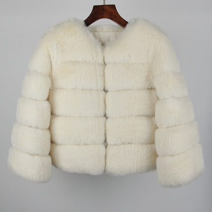 Women's Fox Faux Fur Coat