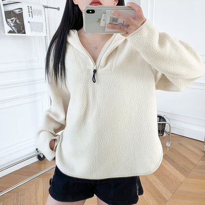 Thin Hoodie Loose Long Sleeve Sports Fleece