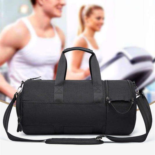 Bolsa de gimnasio de tejido de poliéster impermeable, bolso de mano de viaje portátil