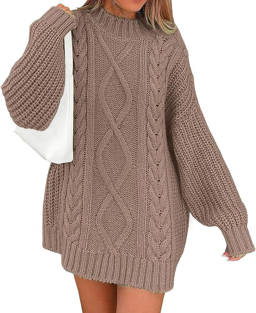 Women's Knitting Sweater Twisted Long Sleeve Loose Pullover