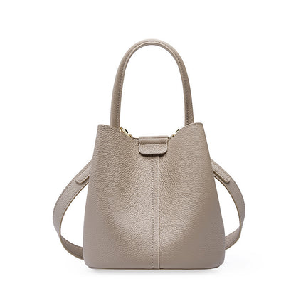 Bolso de mano de piel de vaca de capa superior de moda para mujer