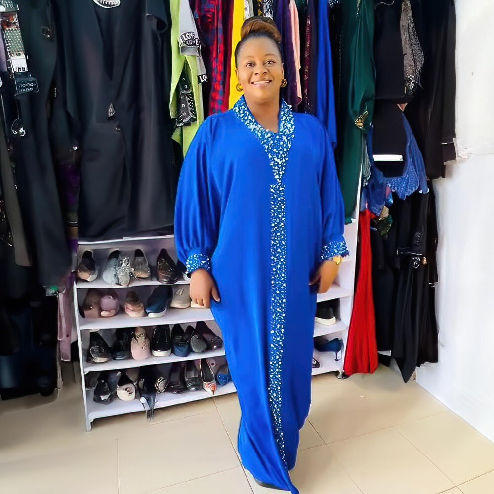 Afrika Plus Size Kleid Rayon