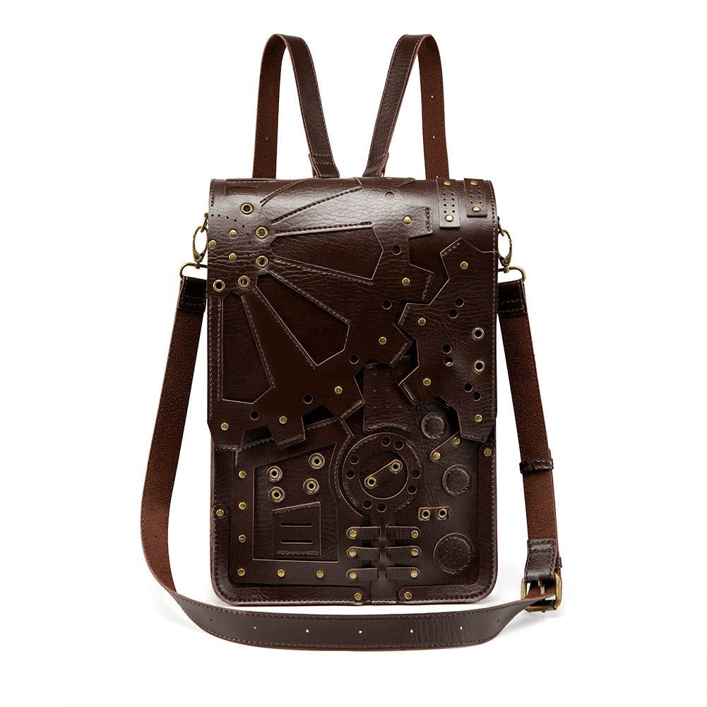 European Beauty New Steampunk Retro Gear Backpack