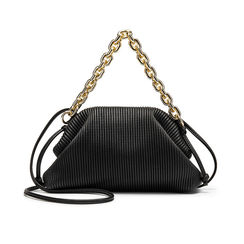 Thick Chain Cloud Bag Folds Niche Fashion