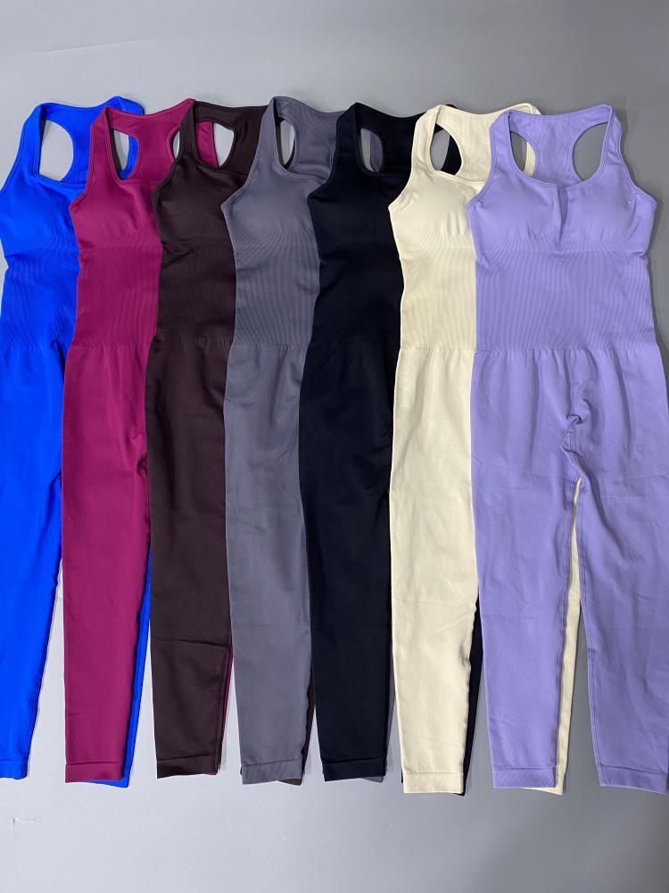 Einteiliges Yoga-Set mit Jumpsuit-Hose für Damen