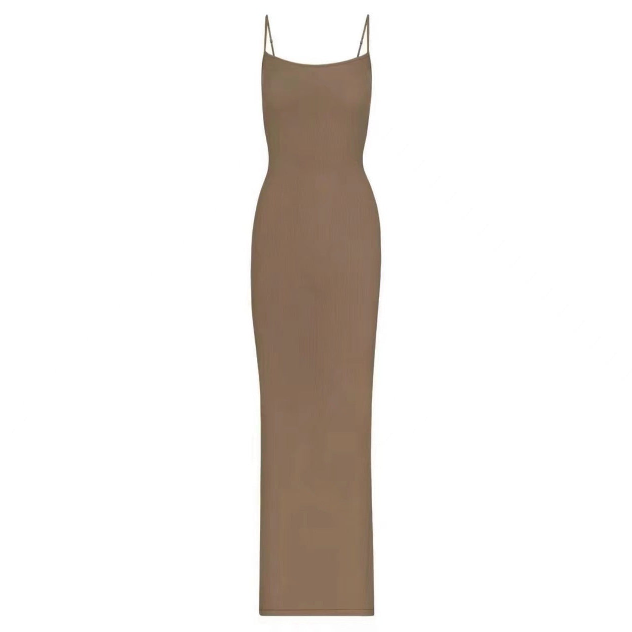 Thread Spaghetti Straps Slimming Sheath Dress Female