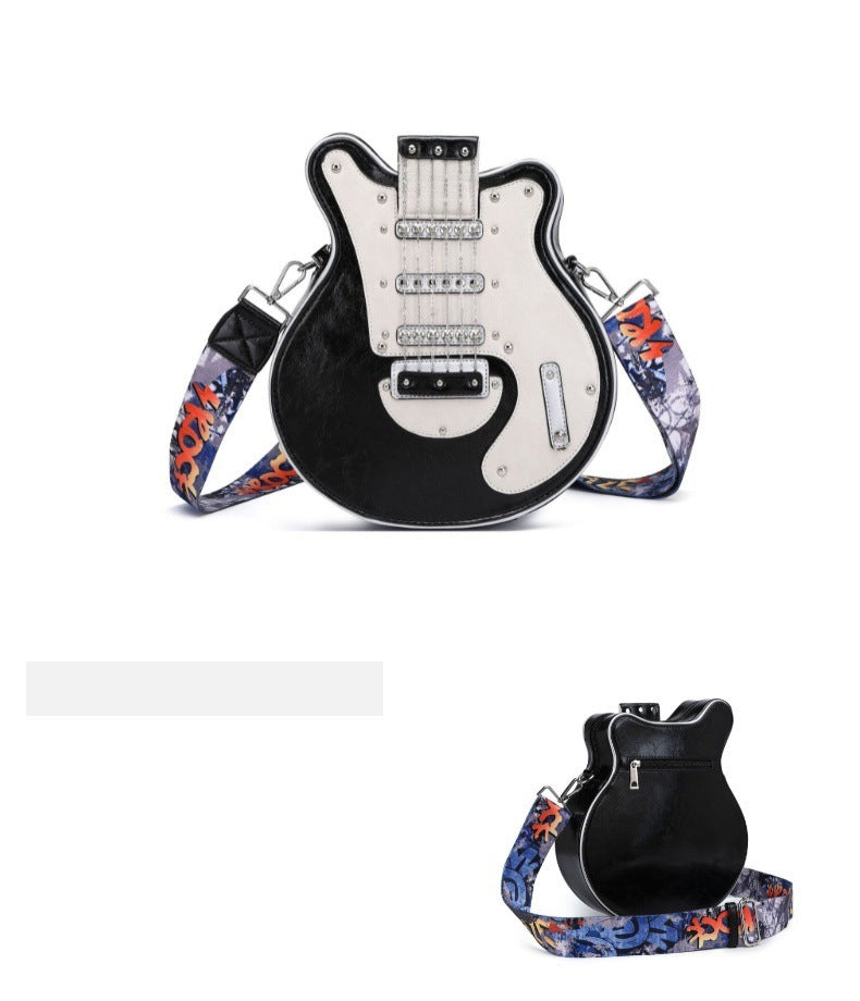 Bolso bandolera de moda personalizado con forma de guitarra para mujer