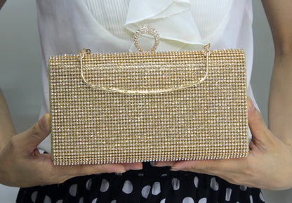 Diamantbesetzte Lady Spot Handtasche Diamant