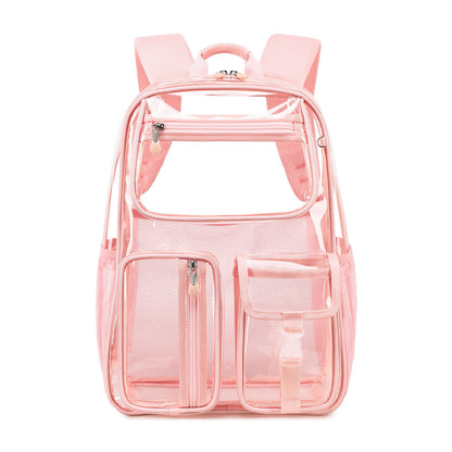 Transparent Jelly Pack Middle School Student Schoolbag Large Capacity Backpack