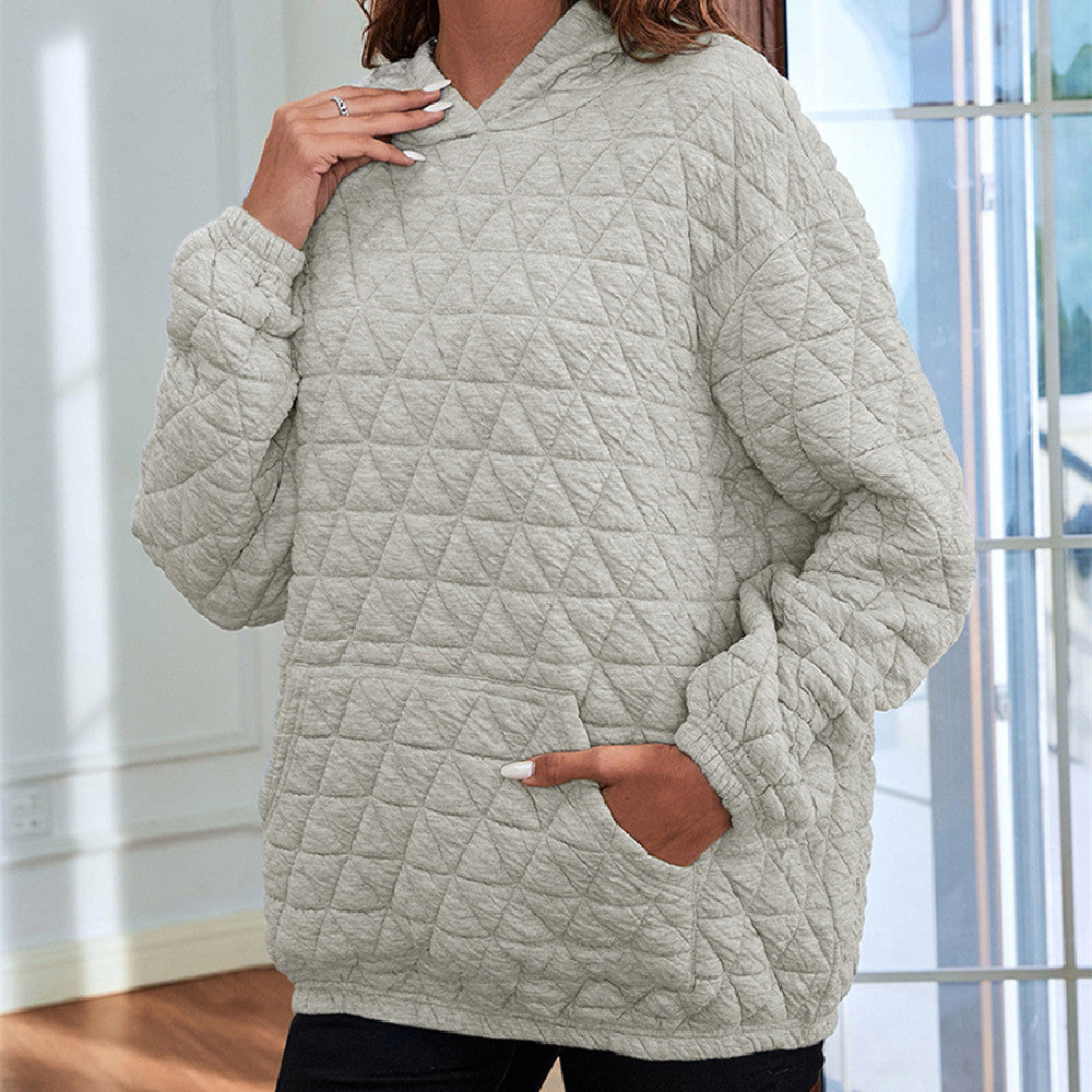 Herbst neuer einfarbiger Kapuzenpullover für Damen