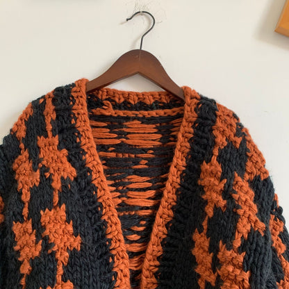 Herbst und Winter Retro Lazy Dicker Pullover Cardigan