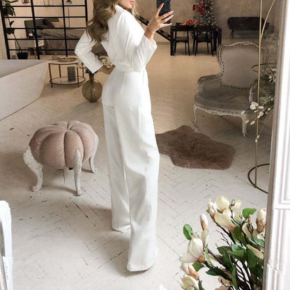 Women's Jumpsuit Spring Solid Color Slim Bodysuit Ladies New Style